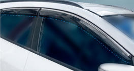 Hyundai IX-35 2010–2015 Vindafvisere med kromliste (4 stk., Sunplex Chrome) foto 1