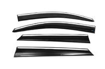 Hyundai Tucson TL 2016–2021 Vindafvisere med kromliste (4 stk., Sunplex Chrome) foto 5