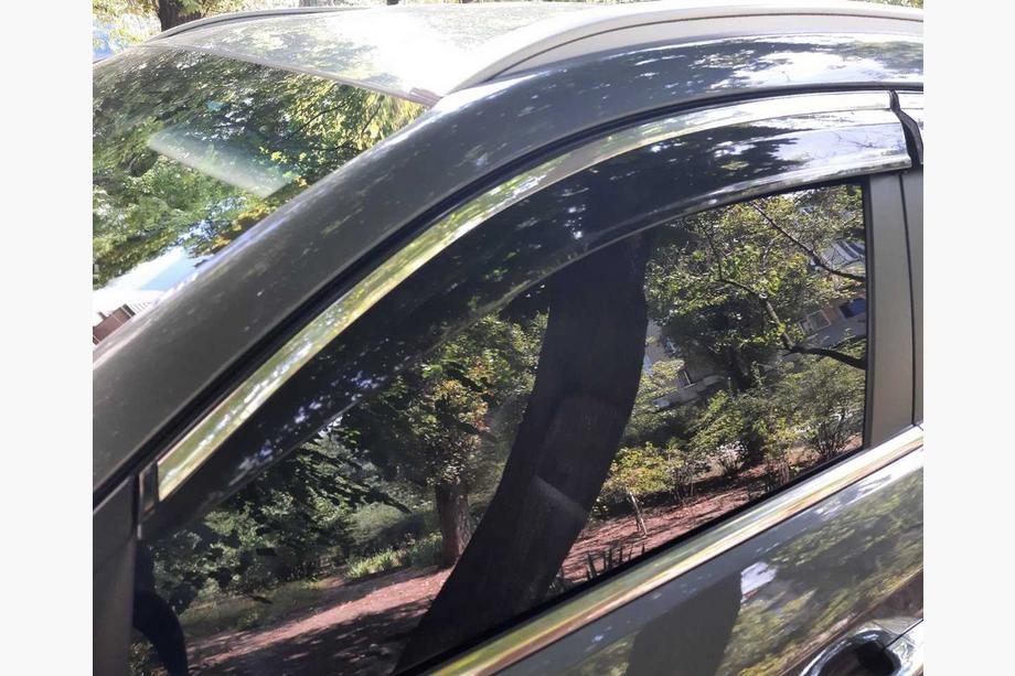 Hyundai Tucson TL 2016–2021 Vindafvisere med kromliste (4 stk., Sunplex Chrome) Image