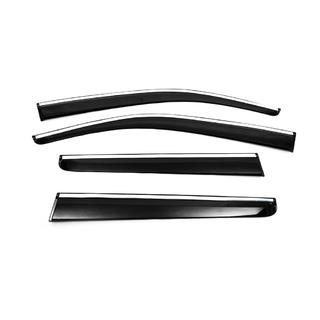 Vindafvisere med kromliste (4 stk., Sunplex Chrome) Nissan Navara 2006–2015 foto 3