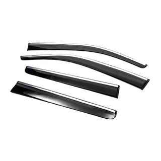 Vindafvisere med kromliste (4 stk., Sunplex Chrome) Nissan Navara 2006–2015 foto 4