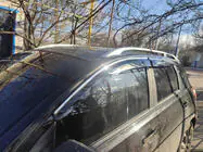 Nissan Qashqai 2007–2010 Vindafvisere med kromliste (4 stk., Sunplex Chrome) foto 5