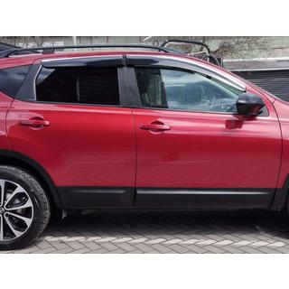 Vindafvisere med kromliste (4 stk., Sunplex Chrome) Nissan Qashqai 2007–2010 foto 1