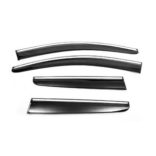 Vindafvisere med kromliste (4 stk., Sunplex Chrome) Nissan Qashqai 2007–2010 foto 2
