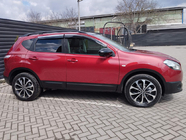 Nissan Qashqai 2010–2014 Vindafvisere med kromliste (4 stk., Sunplex Chrome) foto 3