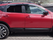 Nissan Qashqai 2010–2014 Vindafvisere med kromliste (4 stk., Sunplex Chrome) foto 1