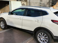 Nissan Qashqai 2014–2021 Vindafvisere med kromliste (4 stk., Sunplex Chrome) foto 5