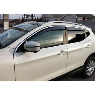 Vindafvisere med kromliste (4 stk., Sunplex Chrome) Nissan Qashqai 2014–2021 foto 1
