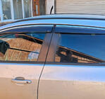 Opel Astra J 2009–2015 Vindafvisere med kromliste og stribe HB/SD (4 stk., Sunplex Chrome) foto 1