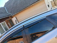 Opel Astra J 2009–2015 Vindafvisere med kromliste og stribe HB/SD (4 stk., Sunplex Chrome) foto 3