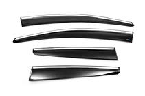 Opel Astra J 2009–2015 Vindafvisere med kromliste og stribe HB/SD (4 stk., Sunplex Chrome) foto 5