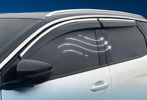 Peugeot 3008 2016–2023 Vindafvisere med kromliste (4 stk., Sunplex Chrome) foto 1