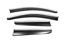 Peugeot 3008 2016–2023 Vindafvisere med kromliste (4 stk., Sunplex Chrome) foto 3