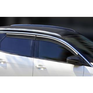 Vindafvisere med kromliste (4 stk., Sunplex Chrome) Peugeot 3008 2016–2023 foto 2