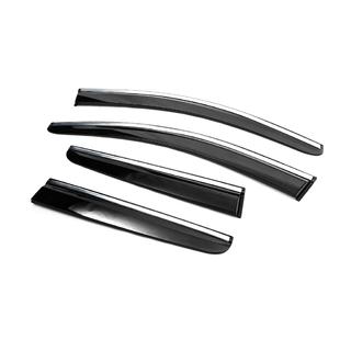 Vindafvisere med kromliste (4 stk., Sunplex Chrome) Peugeot 3008 2016–2023 foto 4