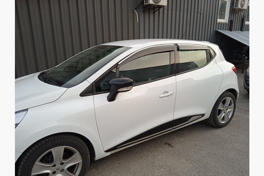 Renault Clio V 2019– Vindafvisere med kromliste (4 stk., Sunplex Chrome) Image