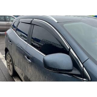 Vindafvisere med kromliste (4 stk., Sunplex Chrome) Renault Kadjar 2015–2022 foto 3