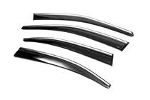 Skoda Octavia III A7 2013–2019 Vindafvisere med kromliste Liftback (4 stk., Sunplex Chrome) foto 2