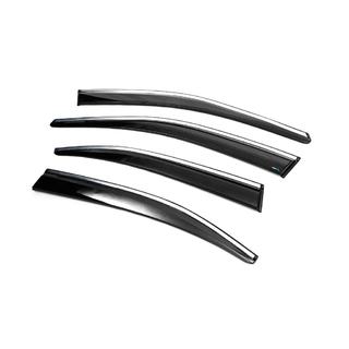 Vindafvisere med kromliste Liftback (4 stk., Sunplex Chrome) Skoda Octavia III A7 2013–2019 foto 2