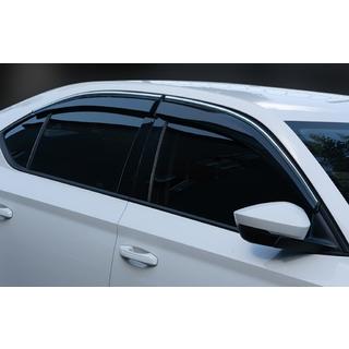 Vindafvisere til sideruder med kromliste SD (4 stk., Sunplex Chrome) Skoda Superb 2015–2024 foto 1