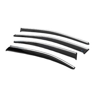 Vindafvisere til sideruder med kromliste SD (4 stk., Sunplex Chrome) Skoda Superb 2015–2024 foto 2
