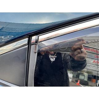 Vindafvisere med kromliste (4 stk., Sunplex Chrome) Toyota Corolla 2019– foto 3