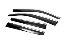 Toyota Hilux 2006–2015 Vindafvisere med kromliste (4 stk., Sunplex Chrome) foto 6