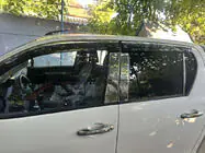 Toyota Hilux 2015– Vindafvisere med kromliste (4 stk., Sunplex Chrome) foto 5