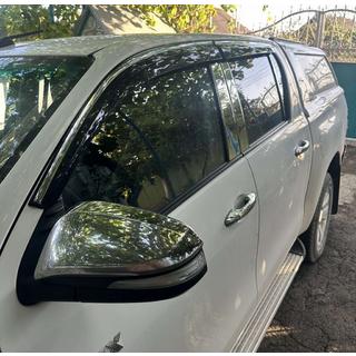 Vindafvisere med kromliste (4 stk., Sunplex Chrome) Toyota Hilux 2015– foto 3