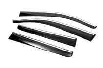 Volkswagen Amarok 2010–2022 Vindafvisere med kromliste (4 stk., Sunplex Chrome) foto 2