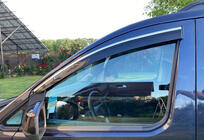 Volkswagen Caddy 2020– Vindafvisere til sideruder med kromliste (2 stk., Sunplex Chrome) foto 1