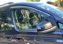 Volkswagen Caddy 2020– Vindafvisere til sideruder med kromliste (2 stk., Sunplex Chrome) foto 2