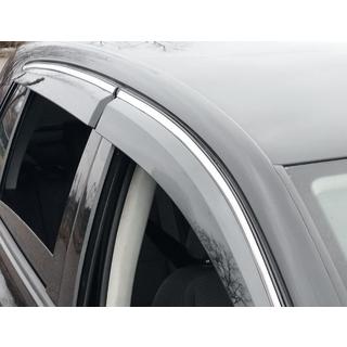 Vindafvisere med kromliste (4 stk., Sunplex Chrome) Volkswagen Golf 5 2003–2009 foto 2