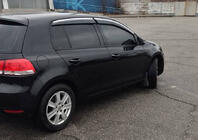 Volkswagen Golf 6 2008–2014 Vindafvisere med kromliste HB (4 stk., Sunplex Chrome) foto 2