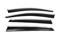 Volkswagen Golf 6 2008–2014 Vindafvisere med kromliste HB (4 stk., Sunplex Chrome) foto 16