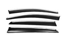 Volkswagen Golf 7/E-Golf 2012–2020 Vindafvisere med kromliste HB (4 stk., Sunplex Chrome) foto 5