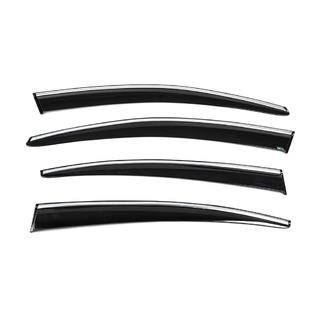Vindafvisere med kromliste (4 stk., Sunplex Chrome) Volkswagen Passat B6 2006–2012 foto 4