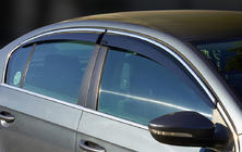 Volkswagen Passat B8 2015–2023 Vindafvisere til sideruder med kromliste SD (4 stk., Sunplex Chrome) foto 1