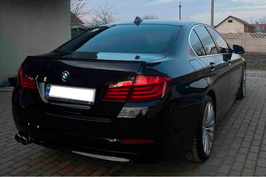 BMW 5-serie F10/F11 2010–2016 Lipspoiler Sunplex (til F10, sort) Foto 5
