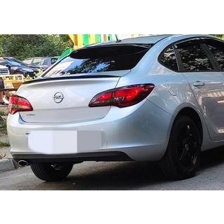 Sedan lipspoiler (Sunplex, sort) (115 cm x 5,5 cm) Opel Astra J 2009–2015 foto 1