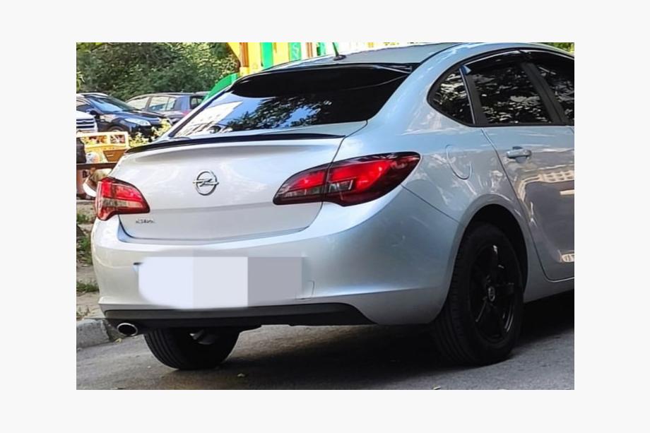 Opel Astra J 2009–2015 Sedan lipspoiler (Sunplex, sort) (115 cm x 5,5 cm) Image