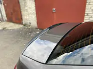 Peugeot 301 2012– Læbespoiler (Sunplex, sort) (118,5 cm x 5,5 cm) foto 1