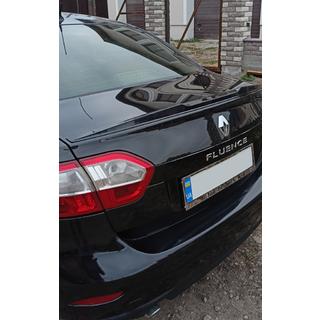 LIP-spoiler (Sunplex, sort) (125,4 cm x 7,2 cm) Renault Fluence 2009–2016 foto 4