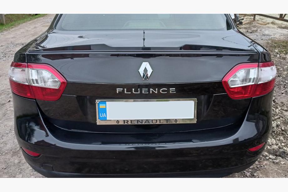 Renault Fluence 2009–2016 LIP-spoiler (Sunplex, sort) (125,4 cm x 7,2 cm) Foto 2
