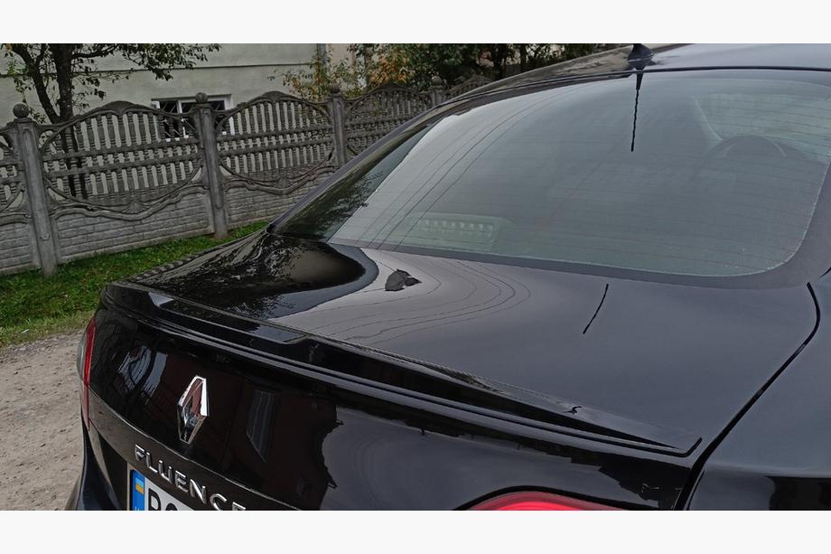 Renault Fluence 2009–2016 LIP-spoiler (Sunplex, sort) (125,4 cm x 7,2 cm) Foto 3