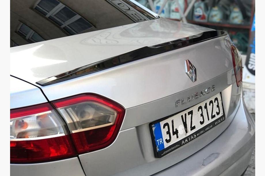 Renault Fluence 2009–2016 LIP-spoiler (Sunplex, sort) (125,4 cm x 7,2 cm) Foto 6