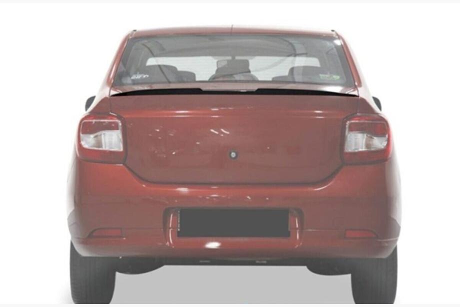 Renault Logan II 2013–2022 Læbespoiler (Sunplex, sort) (118,5 cm x 5,5 cm) Foto 3