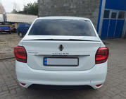 Dacia Logan II 2013–2022 Læbespoiler (Sunplex, sort) (118,5 cm x 5,5 cm) foto 2