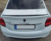 Dacia Logan II 2013–2022 Læbespoiler (Sunplex, sort) (118,5 cm x 5,5 cm) foto 1