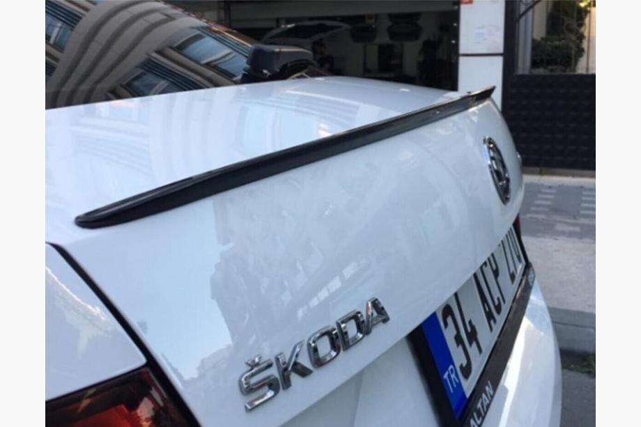 Skoda Octavia III A7 2013–2019 LIP spoilere (Sunplex, sort) (115,4 cm x 6 cm) Image